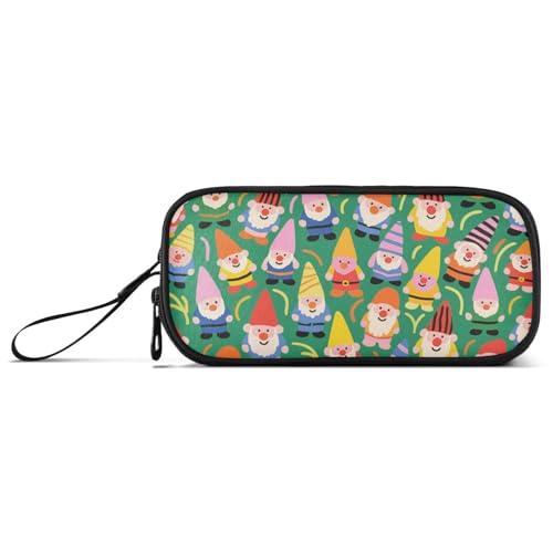 Federmäppchen mit niedlichem buntem Zwerg, Nylon, großes Fassungsvermögen, Federmäppchen für Kinder, Schreibwaren-Tasche für College-Frauen von KLL