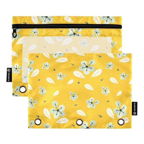 Flower_Clipart_by_nedti_12 Ringe Binder Tasche Kunststoff Federmäppchen für drei Ringe Bindertaschen mit Reißverschluss für Kinder Schreibwaren Zubehör, Flower_clipart_by_nedti_12, 1 sizex2, Cartoon von KLL