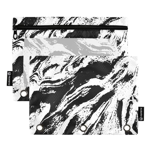 Grain Fluid (103) Federmäppchen Weiches Federmäppchen für Ordner 3 Ringe mit Binderlöchern für Kinder Schreibwaren Zubehör von KLL