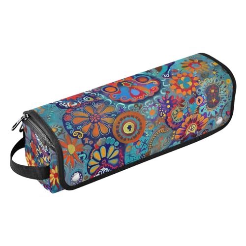 Hair Tools Reisetasche mit herausnehmbarer, hitzebeständiger Matte, wasserdicht, für Glätteisen, heiße Werkzeuge und Haarpflegezubehör, Boho-Mandala, Hundepfoten-Organizer von KLL