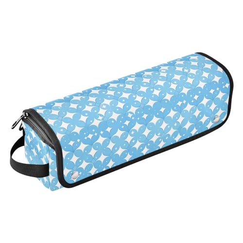 Hair Tools Reisetasche mit herausnehmbarer hitzebeständiger Matte, große Glätteisen, Reiseetui für Glätteisen, Lockenstab, Haartrockner, Blaugrün, Regentropfen, geometrisches Reiseetui für Damen Hair Tools Reisetasche mit herausnehmbarer hitzebeständiger Matte, große Glätteisen, Reiseetui für Glätteisen, Lockenstab, Haartrockner, Blaugrün, Regentropfen, geometrisches Reiseetui für Damen von KLL