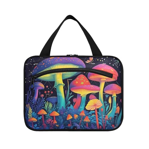 Herren-Kulturbeutel mit Haken, wasserdichte Designer-Tasche mit Fächern, für Reisen, Reisen, Reisen, Neonfarben, Größe L Herren-Kulturbeutel mit Haken, wasserdichte Designer-Tasche mit Fächern, für Reisen, Reisen, Reisen, Neonfarben, Größe L von KLL