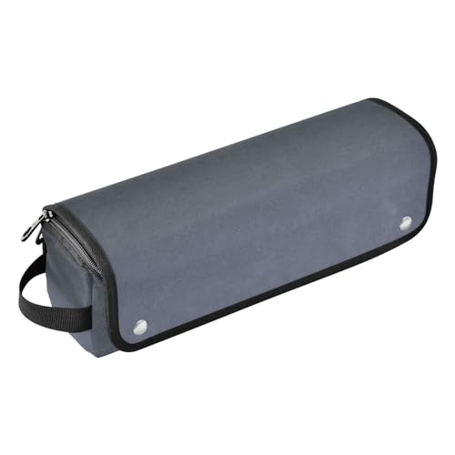 Hot Hair Tools Reisetasche mit hitzebeständigem Pad, große Kapazität, Glätteisen, Organizer für Glätteisen, heiße Werkzeuge und Haarpflege-Zubehör, anthrazitfarbene Textur, Reisetasche für Damen von KLL
