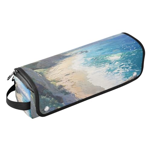 KLL 2-in-1-Haar-Werkzeug-Organizer mit Eisenmatte, Lockenstab Reisehalter Aufbewahrungstasche für Glätteisen, Glätteisen, Lockenstäbe, Kaliforniens sonnige Strände KLL 2-in-1-Haar-Werkzeug-Organizer mit Eisenmatte, Lockenstab Reisehalter Aufbewahrungstasche für Glätteisen, Glätteisen, Lockenstäbe, Kaliforniens sonnige Strände von KLL