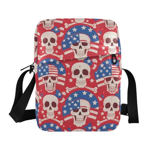 KLL 4. Juli Unabhängigkeitstag weißer Totenkopf Herren Kuriertasche Veganes Leder Herren Schultertasche Einkaufstasche Schultertasche Handtasche KLL 4. Juli Unabhängigkeitstag weißer Totenkopf Herren Kuriertasche Veganes Leder Herren Schultertasche Einkaufstasche Schultertasche Handtasche von KLL