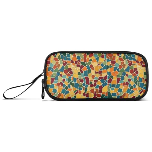 KLL Abstraktes buntes Nylon-Federmäppchen, großes Fassungsvermögen, College-Federmäppchen, Schreibwaren-Organizer für Büro, Erwachsene KLL Abstraktes buntes Nylon-Federmäppchen, großes Fassungsvermögen, College-Federmäppchen, Schreibwaren-Organizer für Büro, Erwachsene von KLL