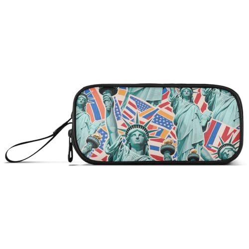 KLL Cartoon Fashion Statue of Liberty Nylon Teen Pencil Bag High Capacity Pencil Case Stationery for Elementary Teacher KLL Cartoon Fashion Statue of Liberty Nylon Teen Pencil Bag High Capacity Pencil Case Stationery for Elementary Teacher von KLL