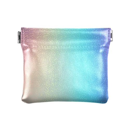 KLL Damen-Geldbörse aus PU-Leder, wasserdicht, Mini-Geldbörse für Damen, holografisch gepunktet, holografisch gepunktet, 11 cm (L) x 9,5 cm (B) x 1 cm (H), Druck, Holografische Punkte, 4.33"(L) x von KLL