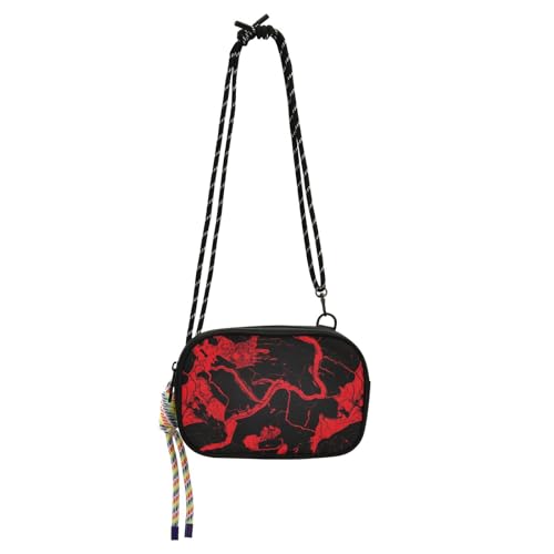 KLL Damen-Geldbörsen mit unregelmäßiger Marmorstruktur, trendig, mit Kreditkartenfächern, kleine Handtaschen, Schwarz / Rot KLL Damen-Geldbörsen mit unregelmäßiger Marmorstruktur, trendig, mit Kreditkartenfächern, kleine Handtaschen, Schwarz / Rot von KLL