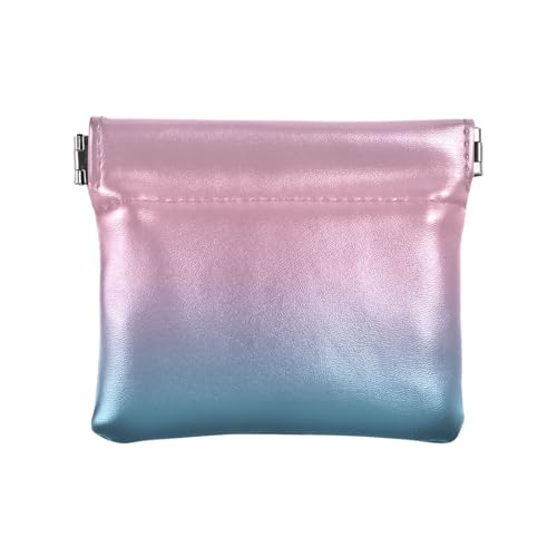 KLL Damen PU Leder Münzbörse Einzigartige Make-up Periode Tasche für Frau Mädchen Farbverlauf (18), Farbverläufe (18), 4.33"(L) x 3.74"(W) x 0.39"(H), Drucken von KLL