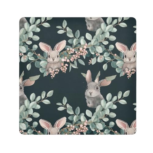 KLL Eucalyptus Rabbit Easter Tree Magic Travel Pouchs Cloth Jewelry Organizer Wrap Camera Lens Cloth Wrapper Organizer Bags For Women, Eukalyptus Hase Osterbaum, 13.8x13.8in von KLL