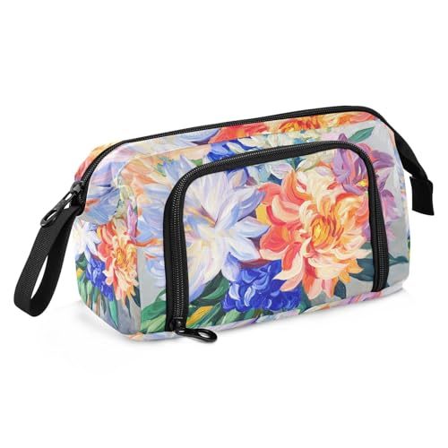 KLL Federmäppchen, großes Fassungsvermögen, cooles Federmäppchen, leichtes Federmäppchen für Kinder, Mittelschule, Blumen, Pfingstrosen, Schmetterlinge, Bienen, Roségold KLL Federmäppchen, großes Fassungsvermögen, cooles Federmäppchen, leichtes Federmäppchen für Kinder, Mittelschule, Blumen, Pfingstrosen, Schmetterlinge, Bienen, Roségold von KLL