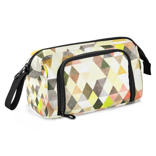 KLL Federmäppchen, großes Fassungsvermögen, niedliches Federmäppchen, tragbare Hüllen mit Stifthalter, für Teenager, Mädchen, elementar, modisch, abstrakter Trend (26), Modischer abstrakter Trend von KLL