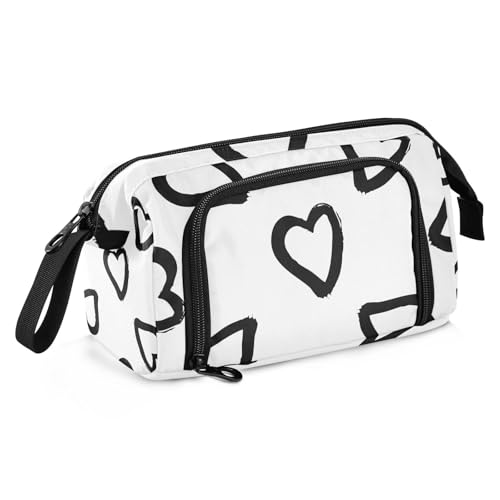 KLL Federmäppchen, großes Fassungsvermögen, schlankes Federmäppchen, tragbar, Pinsel und Federmäppchen für Kinder, College, Happy Valentine's Day (75) von KLL