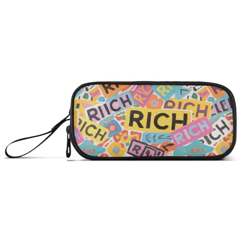 KLL Federmäppchen aus Nylon, buntes Cartoon-Design, hohe Kapazität, Reißverschluss, Federmäppchen, Schreibwaren-Tasche für High School Boys KLL Federmäppchen aus Nylon, buntes Cartoon-Design, hohe Kapazität, Reißverschluss, Federmäppchen, Schreibwaren-Tasche für High School Boys von KLL