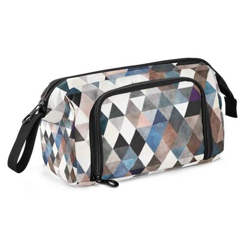 KLL Federmäppchen für die Schule, großes Fassungsvermögen, leichtes Federmäppchen mit Reißverschluss, für Damen, Büro, Mode, abstrakter Trend (12), Modischer abstrakter Trend (12), Einheitsgröße, Art von KLL