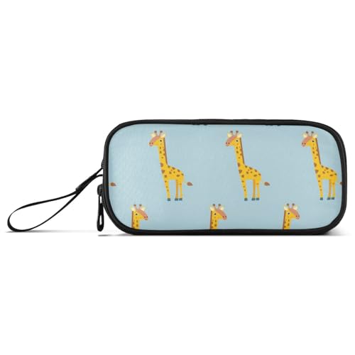KLL Federmäppchen mit Giraffen-Design, Nylon, mit Griff, große Kapazität, großes Federmäppchen, Schreibwaren-Tasche für elementare Mädchen KLL Federmäppchen mit Giraffen-Design, Nylon, mit Griff, große Kapazität, großes Federmäppchen, Schreibwaren-Tasche für elementare Mädchen von KLL