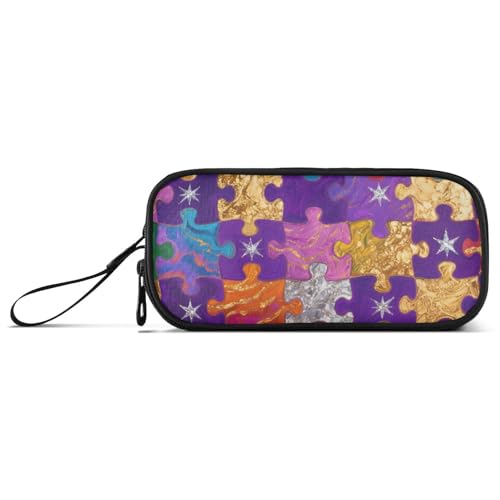 KLL Federmäppchen mit Ölgemälde, Puzzle, Nylon, großes Fassungsvermögen, Stifteetui, Schreibwaren-Organizer für College, Teenager, Mädchen KLL Federmäppchen mit Ölgemälde, Puzzle, Nylon, großes Fassungsvermögen, Stifteetui, Schreibwaren-Organizer für College, Teenager, Mädchen von KLL