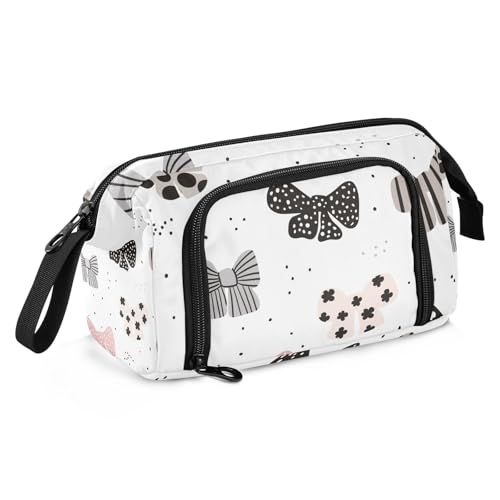 KLL Federmäppchen mit großem Fassungsvermögen, mit Reißverschluss, Schulbedarf für Teenager, Mädchen, Erwachsene, adrett, Schule, Kind, niedlich von KLL