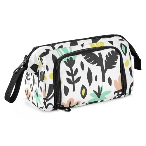 KLL Federmäppchen mit großer Kapazität, niedliches Federmäppchen, multifunktional, Stand-Up-Federmäppchen für Kinder, Reisen, Blume von KLL