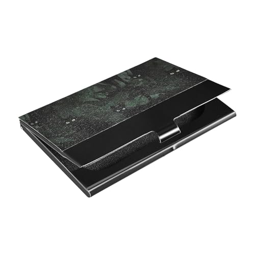 KLL Gotische Dunkelheit, schwarze Katzen, Dschungel, ultradünn, Visitenkartenetui aus Leder und Edelstahl, Kartenetui zum Schutz Ihrer Karten, portatarjetas para hombre KLL Gotische Dunkelheit, schwarze Katzen, Dschungel, ultradünn, Visitenkartenetui aus Leder und Edelstahl, Kartenetui zum Schutz Ihrer Karten, portatarjetas para hombre von KLL