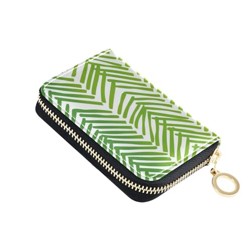 KLL Greenery Leder-Kartenetui für Damen, mit 2 Geldfächern, RFID-blockierend, kleines Kreditkartenetui mit Reißverschluss KLL Greenery Leder-Kartenetui für Damen, mit 2 Geldfächern, RFID-blockierend, kleines Kreditkartenetui mit Reißverschluss von KLL