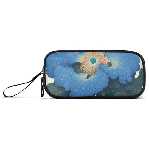 KLL Große blaue Blume japanischer Stil Nylon Federmäppchen für Teenager Große Kapazität Federmäppchen für Teenager Mädchen Schreibwaren Tasche für High School Erwachsene KLL Große blaue Blume japanischer Stil Nylon Federmäppchen für Teenager Große Kapazität Federmäppchen für Teenager Mädchen Schreibwaren Tasche für High School Erwachsene von KLL