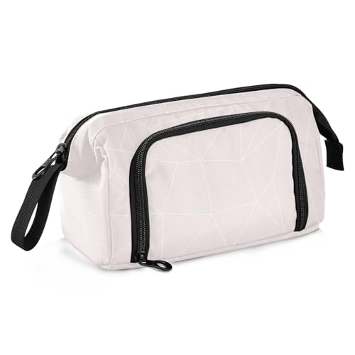 KLL Großes Federmäppchen, großes Fassungsvermögen, Kunst-Federmäppchen mit Schlitz, Federmäppchen mit Reißverschluss, für Studenten, College, Pfirsich von KLL