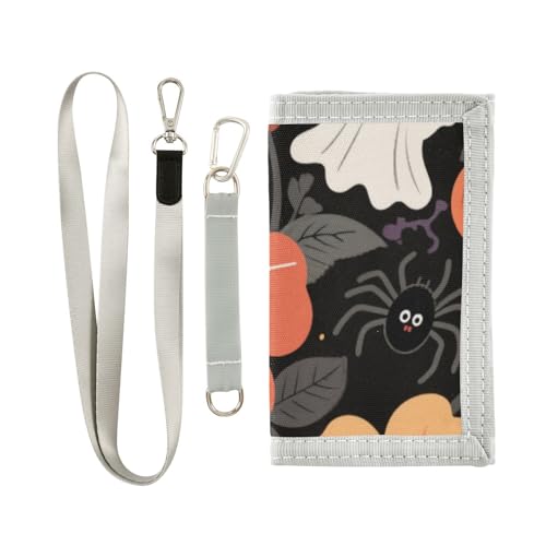 KLL Herren-Geldbörse mit Totenkopf-Motiv, dreifach gefaltet, Geschenk für junge Pop, robust, dünn, mit Umhängeband KLL Herren-Geldbörse mit Totenkopf-Motiv, dreifach gefaltet, Geschenk für junge Pop, robust, dünn, mit Umhängeband von KLL