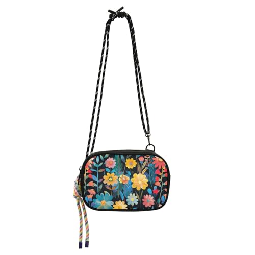 KLL Herren-Geldbörse mit lebendigen Blumen, praktisch mit Kreditkartenfächern, Geldbörsen mit dem Hund von KLL