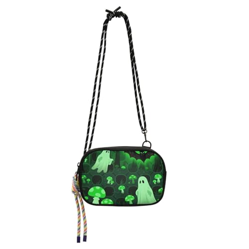 KLL Horrors Mushroom Sling Geldbörse für Herren, praktisch, mit Kreditkartenfächern, Seitentaschen, zum Einkaufen von KLL