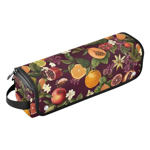 KLL Hot Hair Tools Reisetasche und hitzebeständige Matte mit Reißverschluss, wasserdicht, flacher Lockenstab, Reise-Organizer für Glätteisen, Lockenstäbe, Kumquat Fruit Purple von KLL