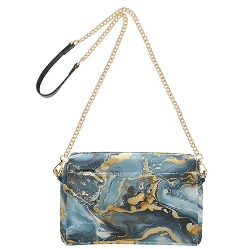 KLL Hot Stamping Art Fashion Kleine Crossbody-Tasche Veganes Leder Crossbody Geldbörsen Reißverschluss Schulterhandtaschen von KLL