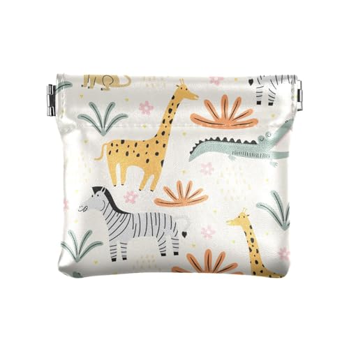 KLL Kleine Damen-Geldbörse aus Leder, praktische Mini-Kartenhalter, Geldbörse für Mütter und Schwester, niedliche Löwen-Tierkatzen, niedliche Löwen-Tierkatzen, 11 cm (L) x 9,5 cm (B) x 1 cm (H), von KLL