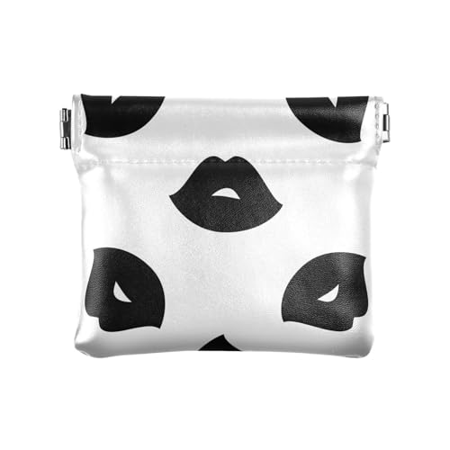 KLL Kleingeldbörse Damen Kleingeldbörse Leder Wasserdicht Kleingeld Geldbörse für Frauen Happy Valentine's Day (69), Happy Valentine's Day (69), 1 size, Aufdruck von KLL