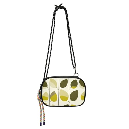 KLL Lemons Olivgrün und Sand Crossbody-Kameratasche für Damen, modisch, mit Kreditkartenfächern, Mini-Umhängetasche für Wandern, Reisen von KLL