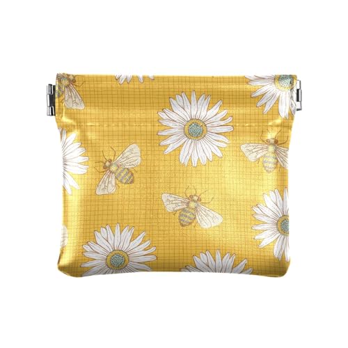 KLL Mini-Geldbörse aus PU-Leder für Damen, reine Farbe, 11 cm (L) x 9,5 cm (B) x 1 cm (H), bedruckt, Reine Farbe, 4.33"(L) x 3.74"(W) x 0.39"(H), Drucken von KLL