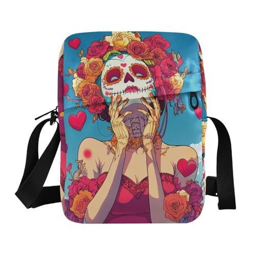 KLL Of The Dead Zombie Bride Messenger Bag Cute Vegan Leather Shoulder Bag For Woman Shopping Shoulder Handbags von KLL