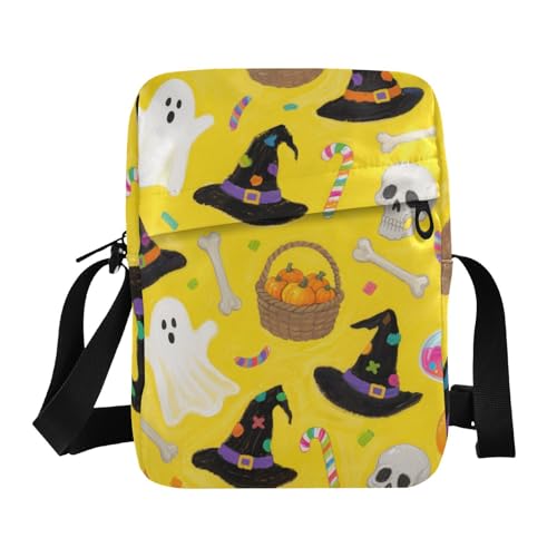 KLL Orange Halloween Kürbis Messenger Bag Veganes Leder Schultertasche Herren Casual Schultertasche Handtasche KLL Orange Halloween Kürbis Messenger Bag Veganes Leder Schultertasche Herren Casual Schultertasche Handtasche von KLL