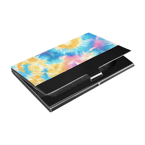 KLL Schlankes Visitenkartenetui mit Leder- und Edelstahl-Kartenetui zum Schutz Ihrer Karten von KLL