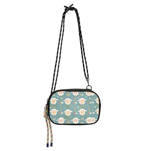 KLL Simple Spring Sheep Cute Retro Crossbody Camera Bag for Mens Practical with Credit Card Slots Small Shoulder Bag Go shopping von KLL