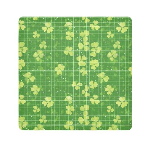 KLL Spring St. Patrick's Day Kleeblatt selbstklebende Make-up-Tasche, Kosmetiktasche, Reisetasche, Organizer, Verpackung, Kameralinse, Tuch für Organisation, Spring St. Patrick's Day Kleeblatt von KLL