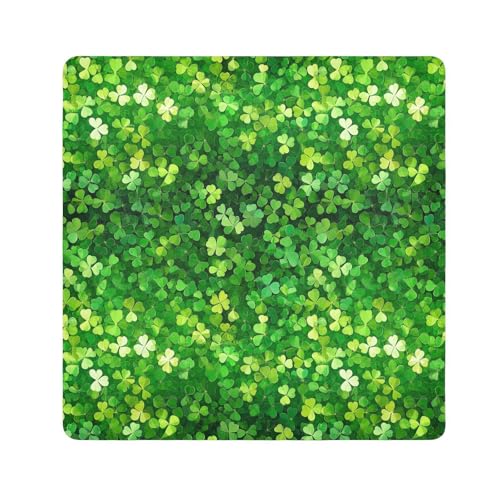 KLL St. Patrick's Day Lush Clover selbstklebende Reise-Kosmetiktasche, Stoff, Kosmetiktasche, Reisetasche, Organizer, Wickeltasche, Kameralinse, Tuch, Organizer, Taschen für Damen, St. Patrick's Day von KLL