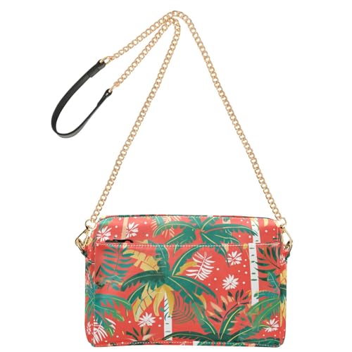 KLL Summer Tropical Trees Fashion Small Crossbody Bags Vegan Leather Croos Body Purses Zip Shoulder Handbag KLL Summer Tropical Trees Fashion Small Crossbody Bags Vegan Leather Croos Body Purses Zip Shoulder Handbag von KLL