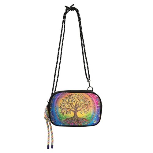 KLL The Tree Life Bunte Schultertasche für Herren, modisch, mit verstellbarem Riemen, Handtaschen für einen Spaziergang von KLL