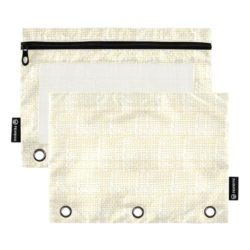 KLL Tic Tac Toe Binder Pocket Clear Pencil Bag for Three Rings Binder Pockets with 3 Holes for Office Ofhce Supplies, Tic Tac Toe, 1 sizex2, Cartoon von KLL