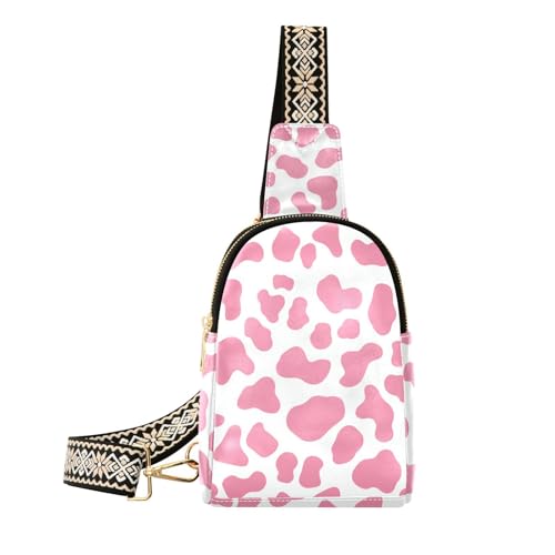 KLL Trendige Bauchtasche für Damen, Pfirsichkuh-Muster, leicht, zum Wandern KLL Trendige Bauchtasche für Damen, Pfirsichkuh-Muster, leicht, zum Wandern von KLL