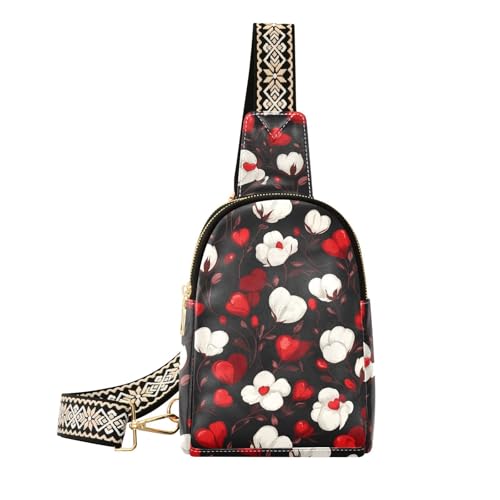 KLL Trendige Gürteltasche aus Baumwolle, Vintage-Stil, Schwarz KLL Trendige Gürteltasche aus Baumwolle, Vintage-Stil, Schwarz von KLL