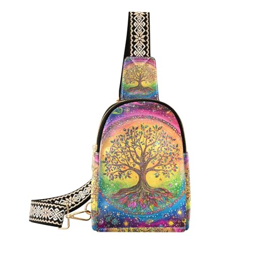 KLL Trendige bunte Reisetasche von The Tree, Diebstahlschutz für Damen, Bauchtasche für Reisen KLL Trendige bunte Reisetasche von The Tree, Diebstahlschutz für Damen, Bauchtasche für Reisen von KLL