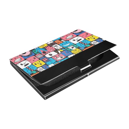 KLL Ultradünnes Visitenkartenetui mit Kartenhalter aus Leder und Edelstahl zum Schutz Ihrer Karten von KLL